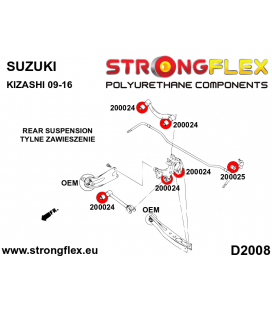 200024A: Rear suspension bush SPORT