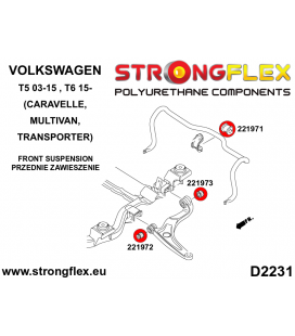 226236B: Full suspension bush kit
