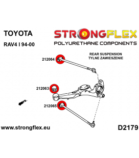 212065A: Rear track control arm bush SPORT