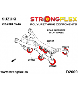 206166A: Full suspension polyurethane bush kit SPORT