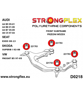 026280A: Full suspension bush kit SPORT
