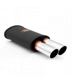 Sports silencer with two polished tips