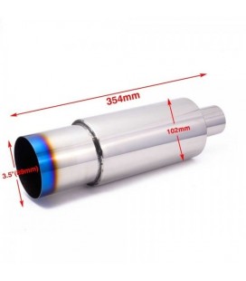 Rear Muffler TurboWorks 100mm inlet 60mm