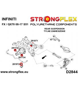281971A: Rear diff mount - rear bush SPORT