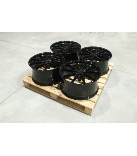 Set of JR37 21x10 ET25 5x112 Gloss Black