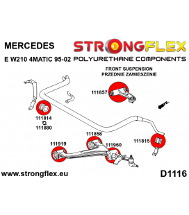 116299B: Front suspension bush kit
