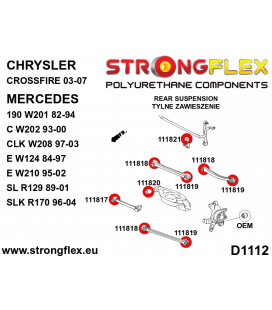 116297A: Full suspension polyurethane bush kit SPORT