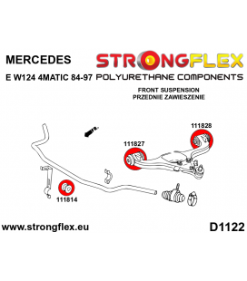 116296B: Front suspension bush kit