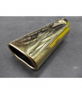 Universal tail pipe (welded) oval gold
