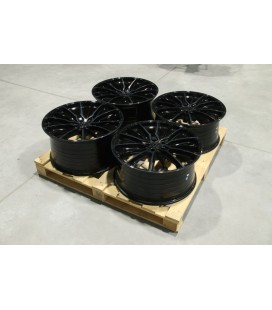 Set of CVR7 22x10 + 22x11 ET30 5x112 Double Tinted Black