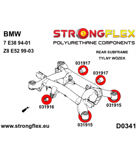 036132B: Full suspension polyurethane bush kit