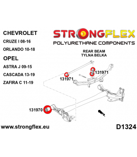 131970A: Rear beam bush SPORT