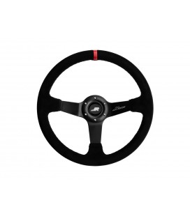 JRspec sportinis vairas 350mm diametras 80mm išnešimas raudona juostelė