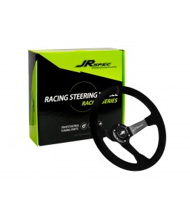Rspec sportinis vairas 350mm diametras 80mm išnešimas juoda juostelė