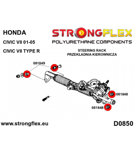 081848A: Steering rack bush SPORT