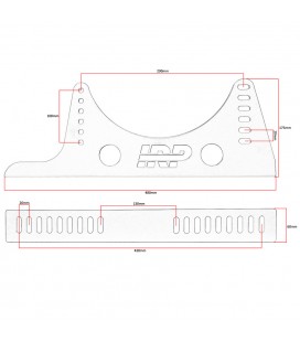 Seat mounting brackets steel side IRP V2