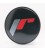 Sticker for Center Cap 087 - Black + Silver/Red Letters