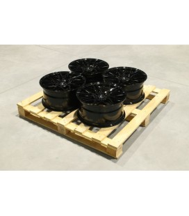 Set of JR28 17x8 ET32 4x108 Gloss Black