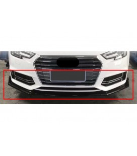 Audi A4 B9 2015+ sedan/avant FRONT BUMPER SPOILER (S4 bumper) black gloss