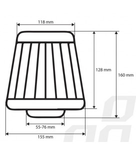 Oro filtras AF-Black + 3 adapters