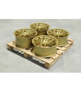 Set of JR44 20x8 ET20 + 20x9,5 ET28 5x112 Matt Gold