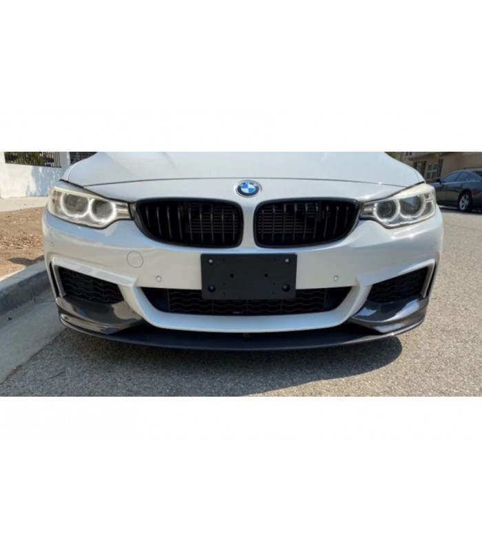 GLOSS BLACK SPLITTER FOR BMW 4 F32 F33 F36 2013-2020 Coupe Cabrio Gran Coupe