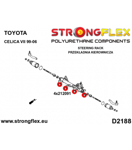 212091A: Steering rack bush SPORT