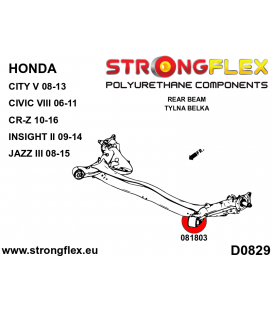 086247B: Front suspension and ream beam bush kit