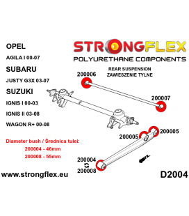 200008A: Rear trailing arm bush – front 55mm SPORT
