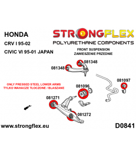 086244A: Full suspension bush kit SPORT