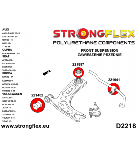 226246A: Front suspension and ream beam bush kit SPORT