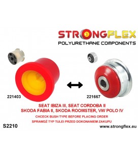 226245B: Front suspension and ream beam bush kit