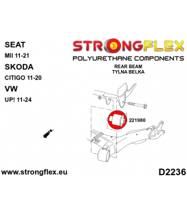221980A: Rear beam bush SPORT