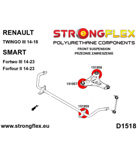 156093A: Front suspension and rear beam kit SPORT