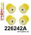 226242A: Rear subframe bush kit SPORT