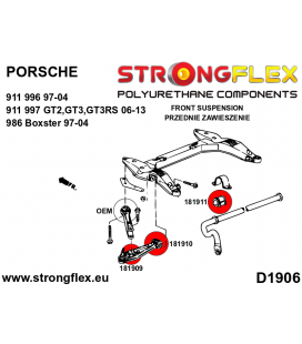 186101B: Front suspension bush kit