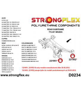 226240B: Full suspension polyurethane bush kit