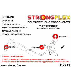 276255A: Full suspension polyurethane bush kit SPORT