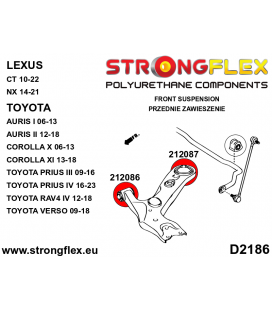 212087B: Front control arm – rear bush