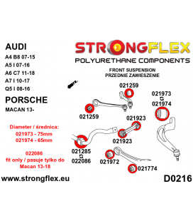022086A: Front anti roll bar bush SPORT