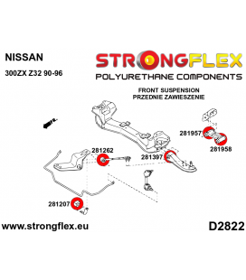 286233B: Front suspension bush kit