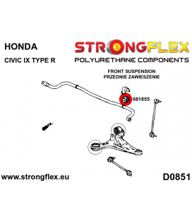081855A: Front anti roll bar bush SPORT