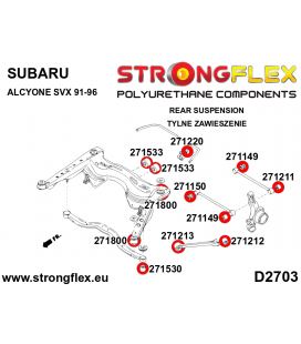 276251B: Rear subframe bush kit