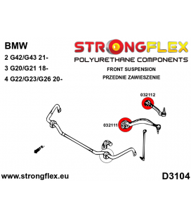 032112A: Front suspension - rear bush SPORT
