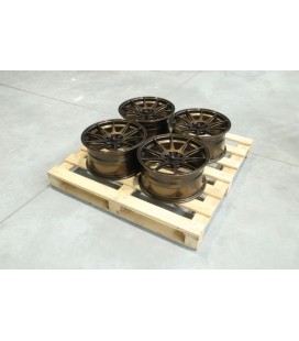 Set of JR11 17x8,25 ET35 4x98/4x105 Gloss Bronze