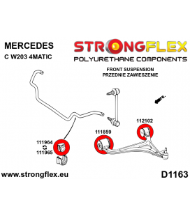 116305A: Full suspension polyurethane bush kit SPORT