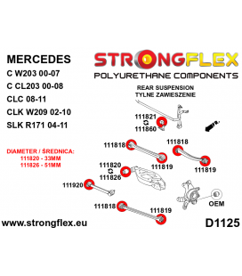 116305A: Full suspension polyurethane bush kit SPORT