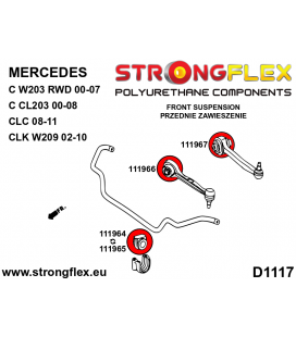 116304A: Full suspension polyurethane bush kit SPORT