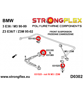 036135B: Front suspension bush kit