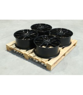 Set of JR44 20x8,5 ET20 5x115 Black Machined w/Tinted Face